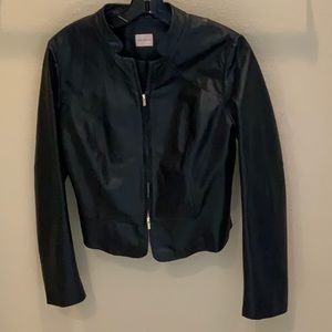 Black Leather Jacket in size 6